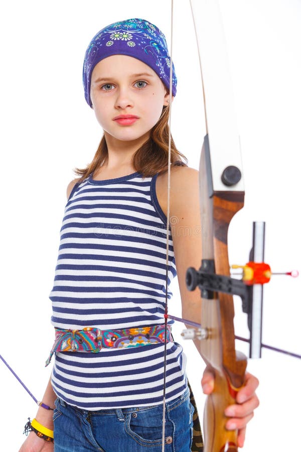 Teenage Girl Doing Archery