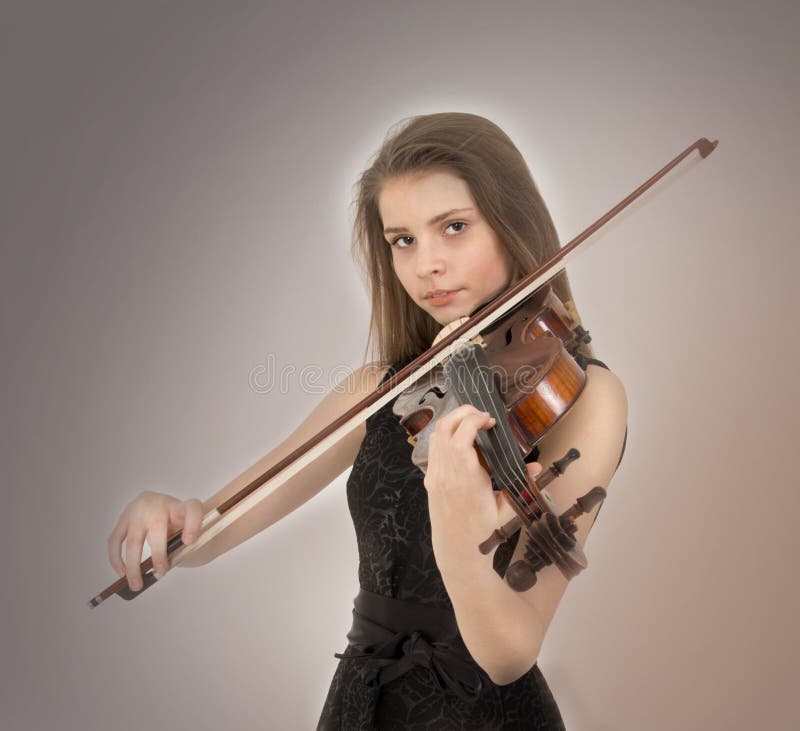 Teenage Girl With Viola Stock Image Image Of Beautiful 70967507