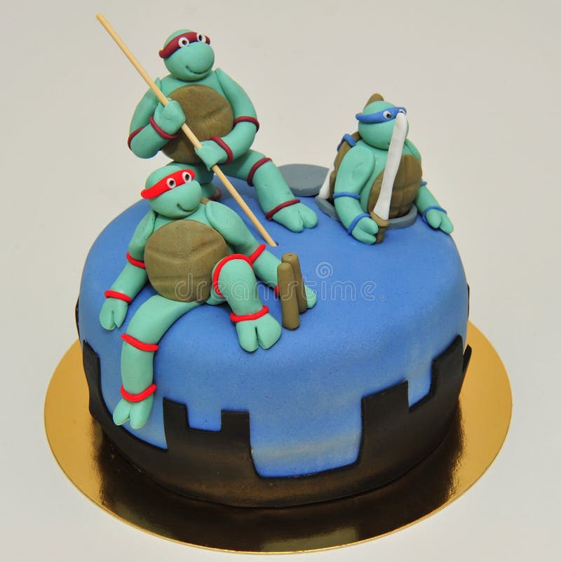 Teenage Ninja Mutant Turtles fondant cake