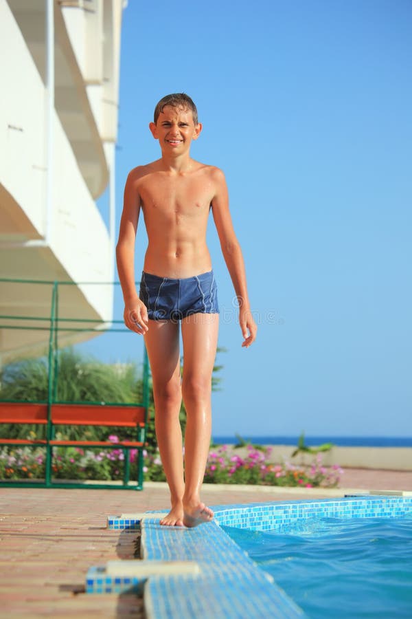 Teen Boy Swim Trunks Stock Photos - Free & Royalty-Free Stock