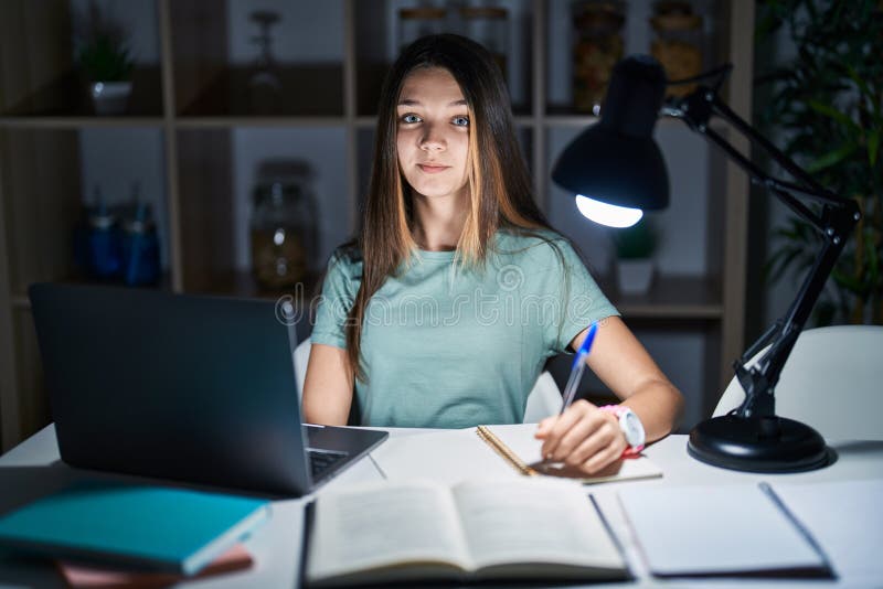 they do their homework late at night