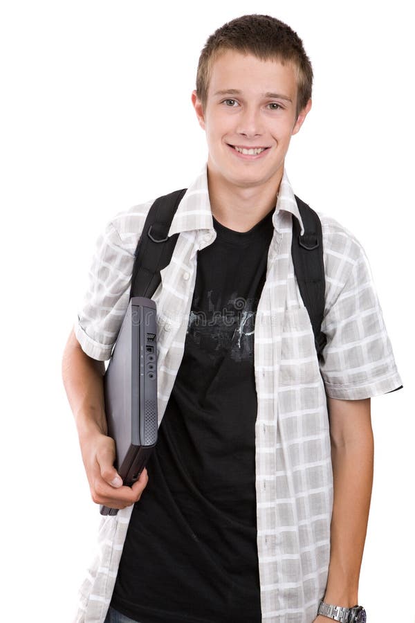 Teenager preparing to school