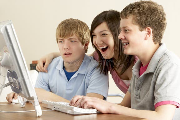 Интернет в жизни подростка проект Two Teenage Boys Computer Home Stock Photos - Free & Royalty-Free Stock Photos f