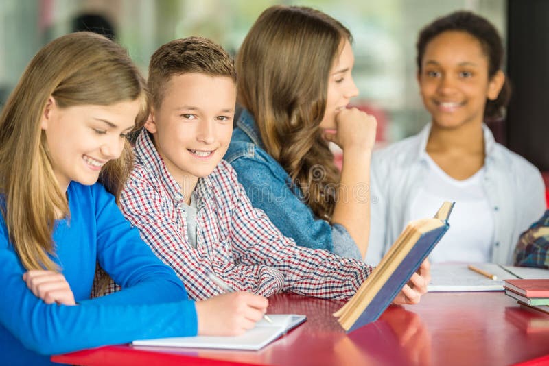 Teenagers stock photo. Image of learning, happiness, happy - 54265558
