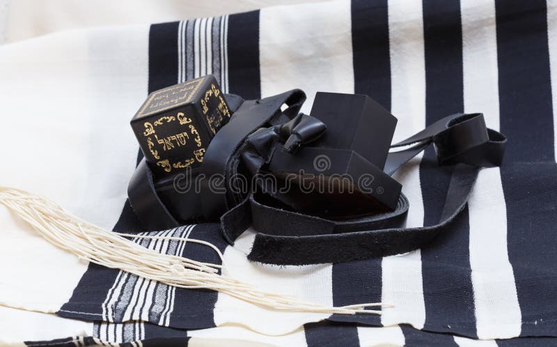Tefillin i tallit zdjęcia royalty free Tefillin i tallit zdjęcia royalty free