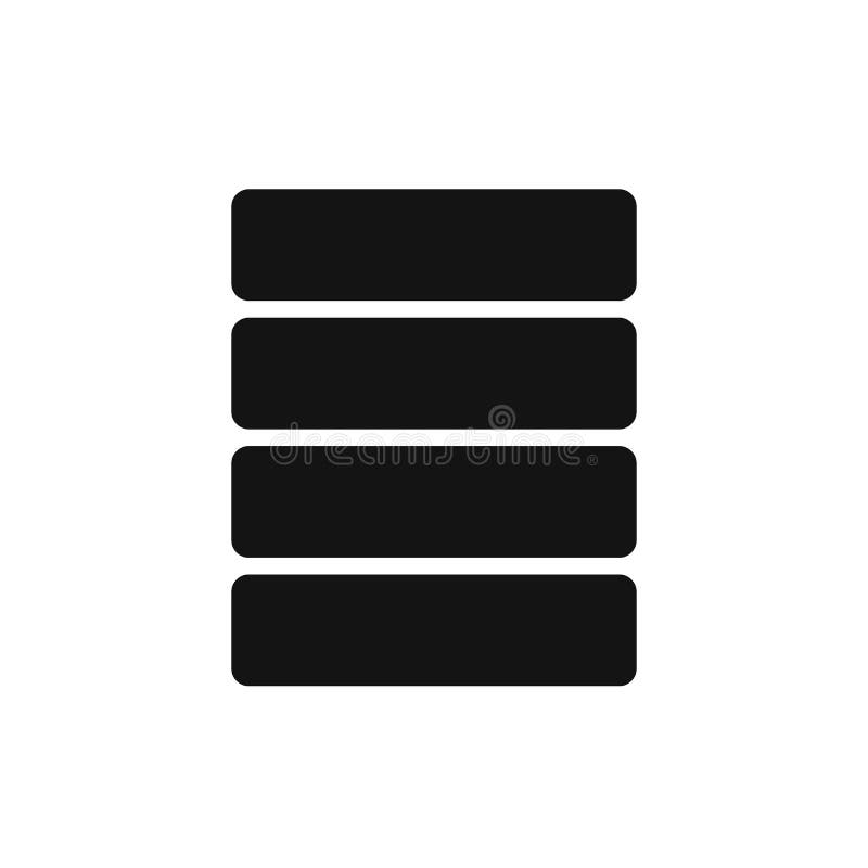 Tehnologie de stocare a datelor pentru baze de date mari, în euro ldquo pentru vectorul acțiunilor royalty free illustration