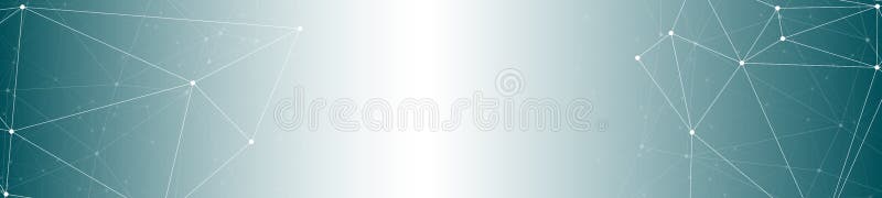 Tehnologie digitală inovație abstract de fond poligonal abstract multe linii vectoriale și puncte circulare conectate la un banner royalty free illustration