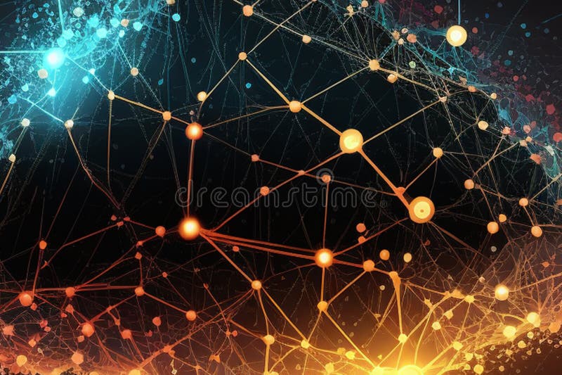 Tehnologie sau date tehnice. concept rețea de conectare la internet. futurist abstract. design digital concept royalty free illustration