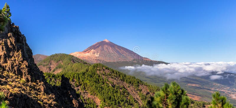 Teide Panoramic stock photo. Image of spain, journey - 42163948