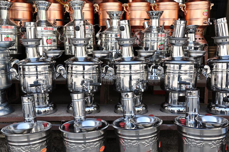 Samovar Elettrico In Rame - Teiera Tradizionale - 220V - Con Rivestimento In Stagno - Per Tè Autentico - Foto 5