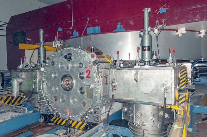 Part of a particle accelerator at CERN in Switzerland. Part of a particle accelerator at CERN in Switzerland