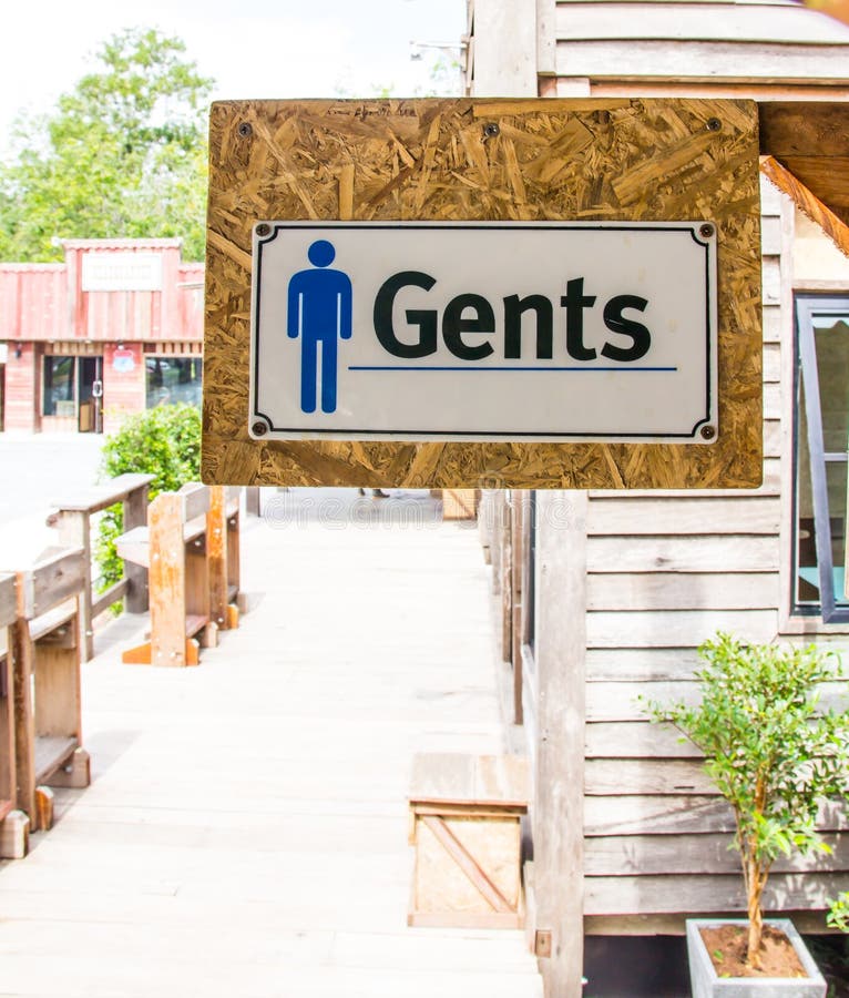 Teken van Openbare Toiletten stock foto Teken van Openbare Toiletten stock foto