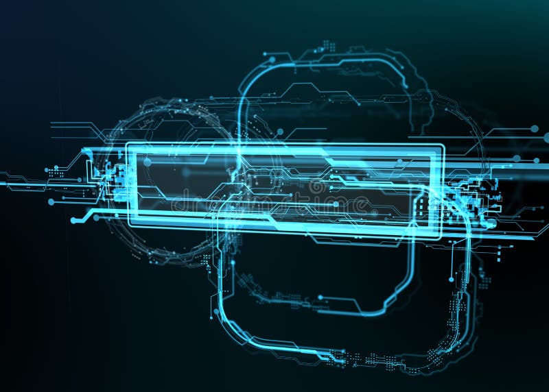 Teknologisk bakgrund av futuristiska linjer och beståndsdelar Utrymme för ditt meddelande royaltyfri illustrationer Teknologisk bakgrund av futuristiska linjer och beståndsdelar Utrymme för ditt meddelande royaltyfri illustrationer