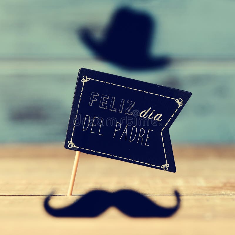 Tekst Feliz Dia Del Padre, szczęśliwy ojca dzień w hiszpańskim obrazy royalty free Tekst Feliz Dia Del Padre, szczęśliwy ojca dzień w hiszpańskim obrazy royalty free