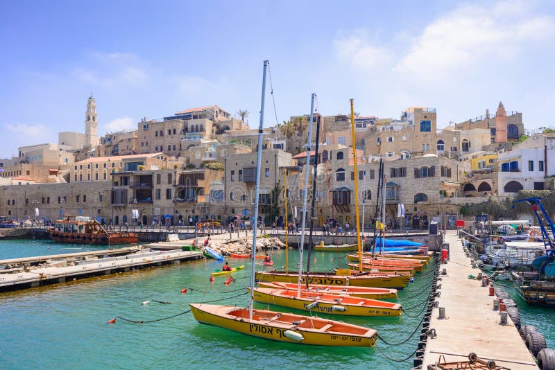 TEL AVIV, ISRAEL - APRIL, 2017: Old town and port of Jaffa of Tel Aviv city, Israel. stock image TEL AVIV, ISRAEL - APRIL, 2017: Old town and port of Jaffa of Tel Aviv city, Israel. stock image