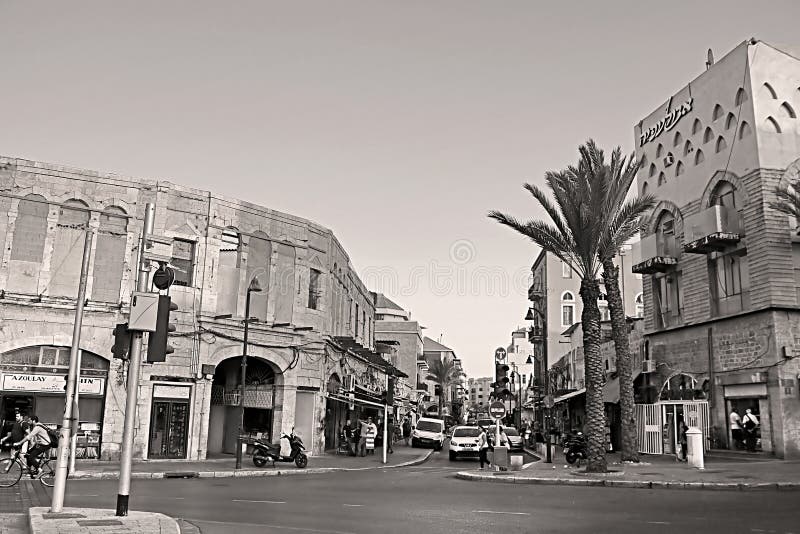 View of old street in the old town Jaffa, Yafo, Tel Aviv, Israel stock photo View of old street in the old town Jaffa, Yafo, Tel Aviv, Israel stock photo