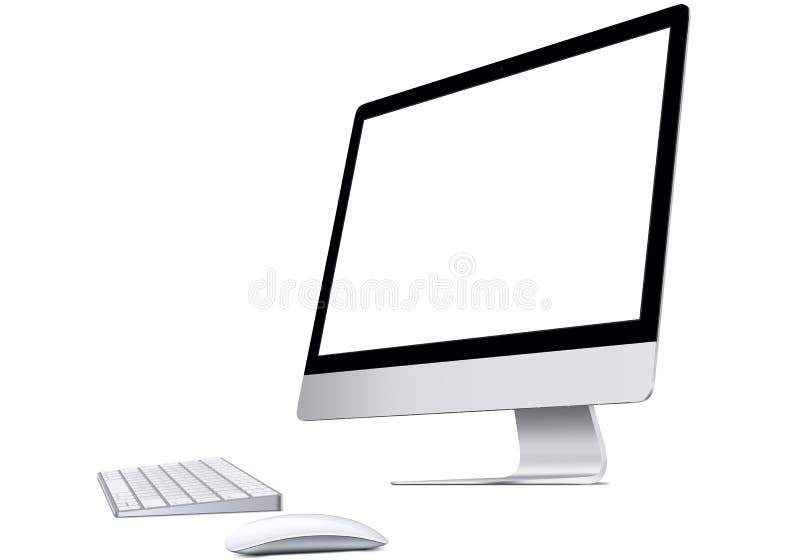 Tela de computador do Mac ilustração do vetor Tela de computador do Mac ilustração do vetor