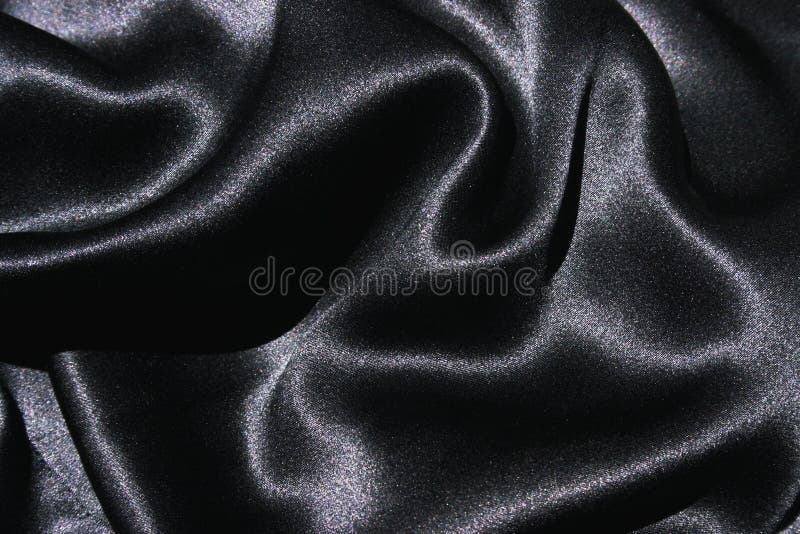 Tela de seda preta imagem de stock royalty free Tela de seda preta imagem de stock royalty free