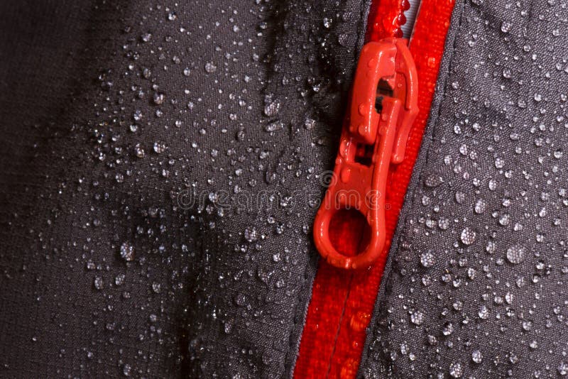 Tela e zipper impermeáveis para ao ar livre fotografia de stock royalty free Tela e zipper impermeáveis para ao ar livre fotografia de stock royalty free