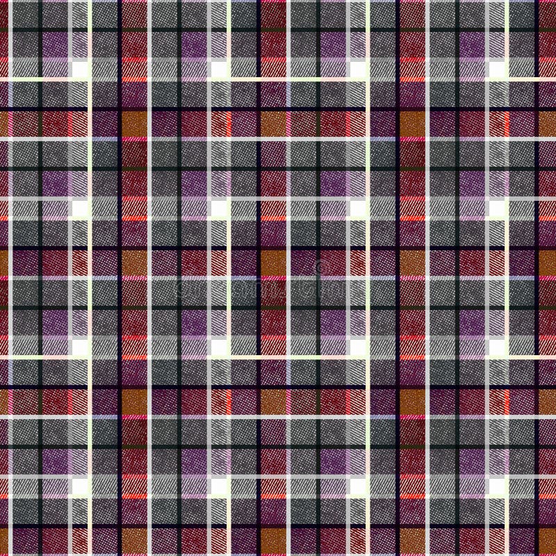 Tela escocesa de tartán a cuadros gris y roja elegante inconsútil ilustración del vector Tela escocesa de tartán a cuadros gris y roja elegante inconsútil ilustración del vector