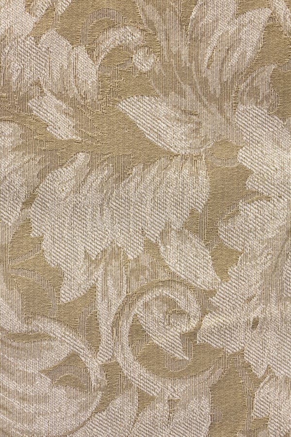 Beige Tone Floral Fabric Pattern Background. Beige Tone Floral Fabric Pattern Background