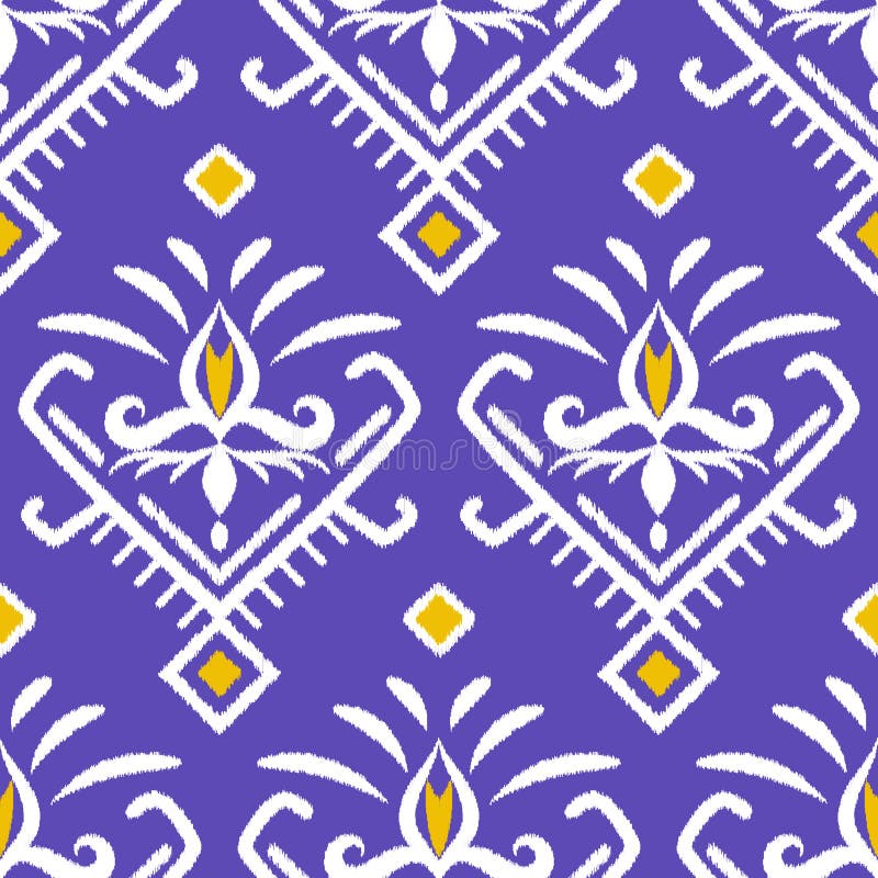 Telas asiáticas, ikat Modelo inconsútil abstracto stock de ilustración Telas asiáticas, ikat Modelo inconsútil abstracto stock de ilustración