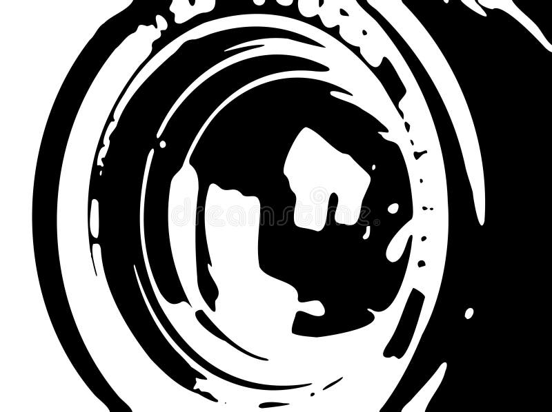 White and Black Photographer Vector Icon. Abstract Camera Emblem