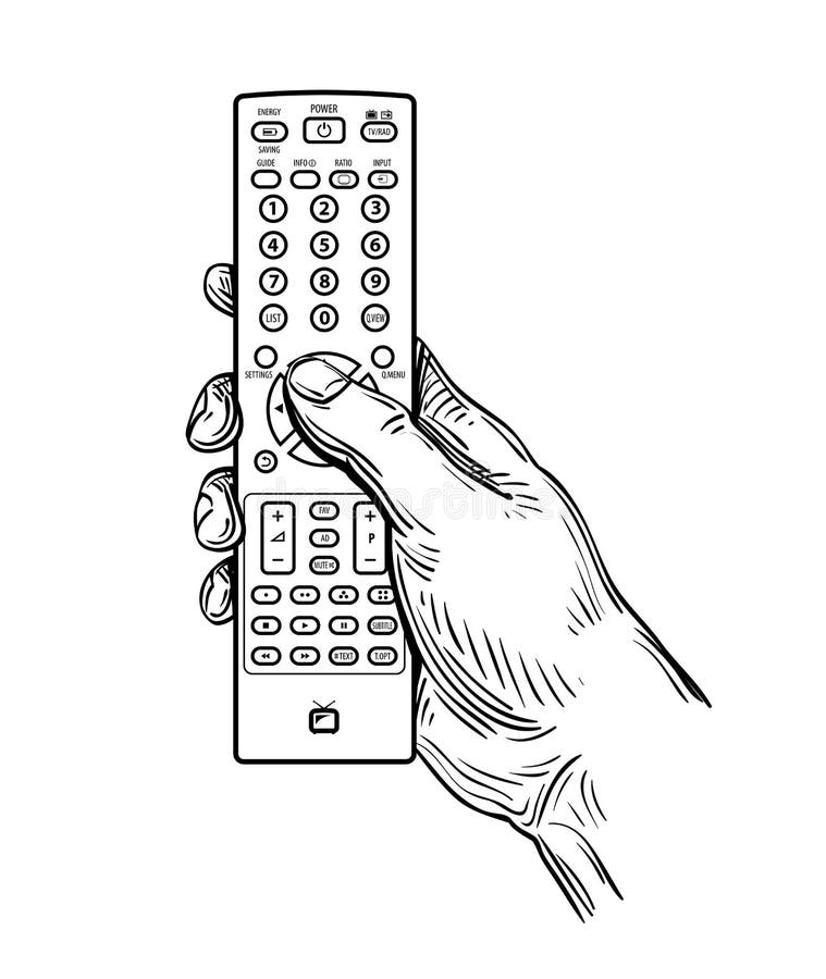 Как нарисовать пульт от телевизора