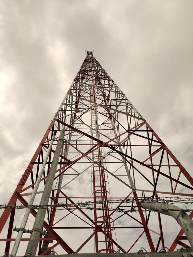 Base Transmission Antenna Tower Stock Image Image