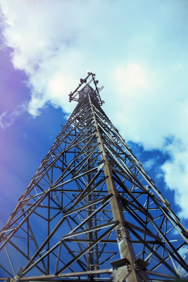 Telecommunication, cell phone tower.