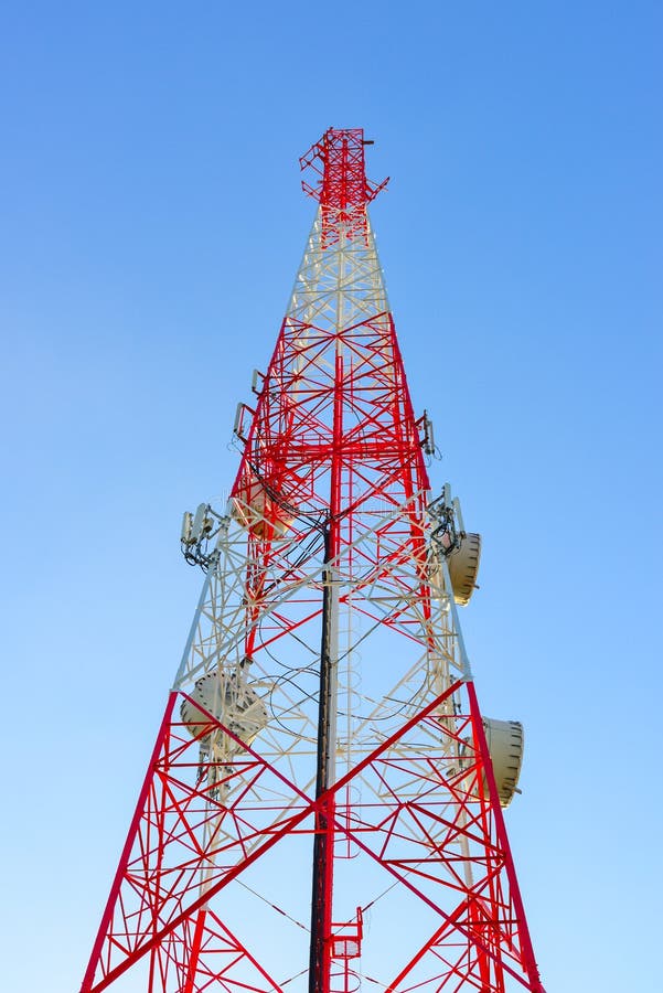 Radio Antenna And Satellite Tower Stock Image Image