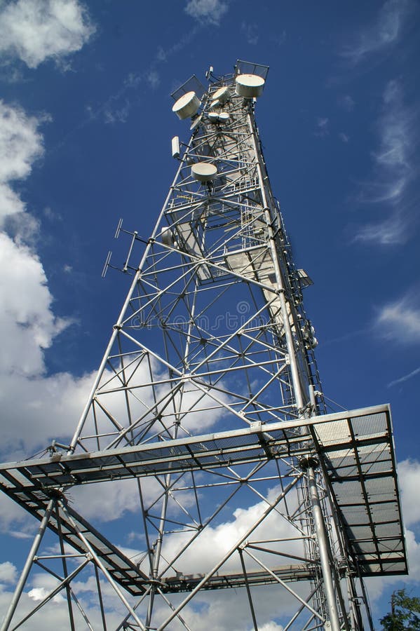 Telecommunication tower royalty free stock images