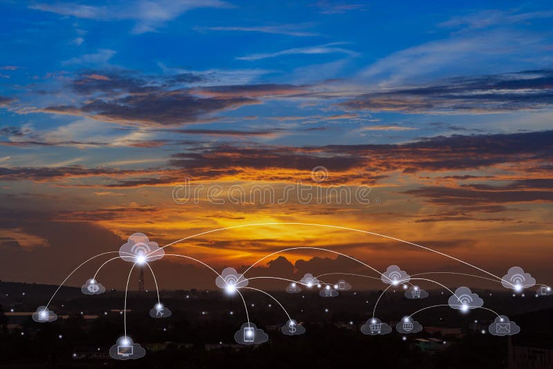 Telecommunications cloud services and connectivity in smart city concept