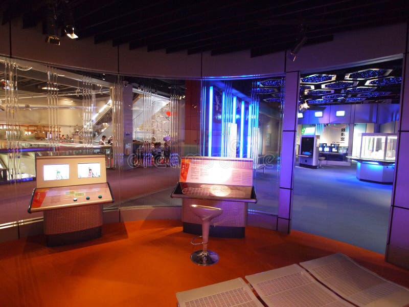 Gallery in Science Museum Editorial Stock Image