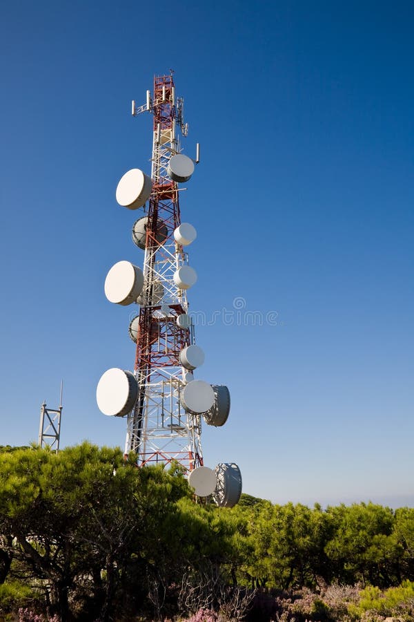 Telecoms Mast royalty free stock photography