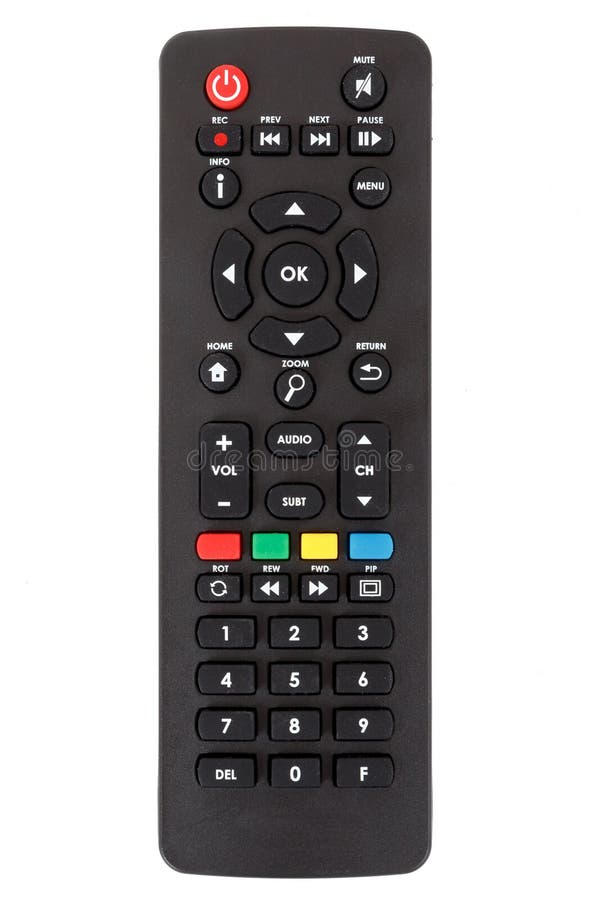 Teledirigido del set-top box TV de Android aislado imagenes de archivo Teledirigido del set-top box TV de Android aislado imagenes de archivo