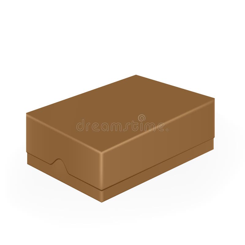 Telefone celular fechado de Brown ou caixa de sapata ilustração royalty free Telefone celular fechado de Brown ou caixa de sapata ilustração royalty free