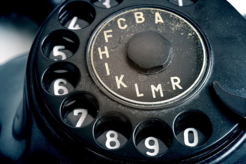 Detail of vintage telephone. Detail of vintage telephone