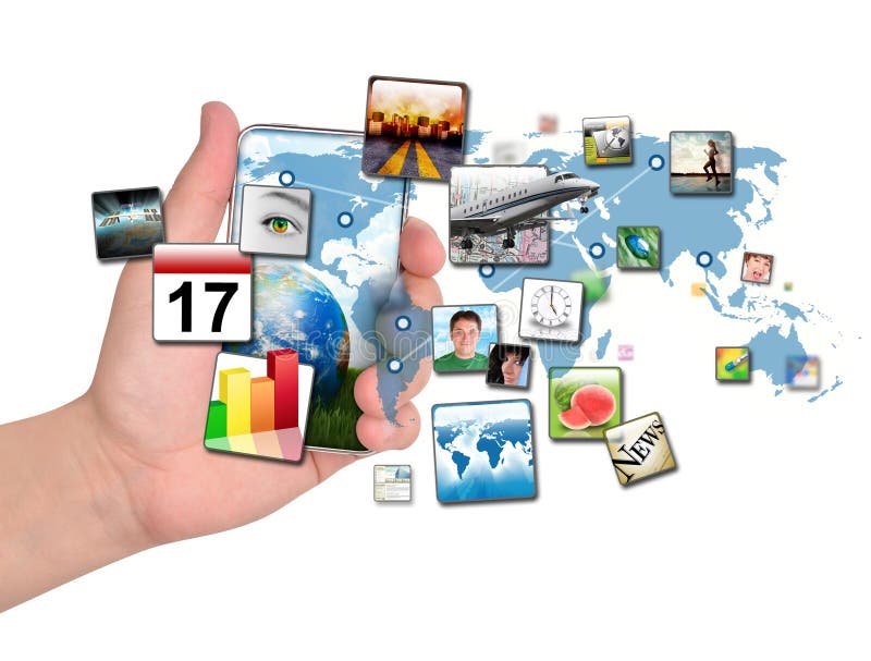 Telefono astuto con le applicazioni Telefono astuto con le applicazioni