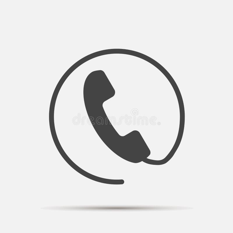 Telefoon vectorpictogram op vlakke stijl Zaktelefoon met schaduw Gemakkelijke het uitgeven illustratie royalty-vrije illustratie Telefoon vectorpictogram op vlakke stijl Zaktelefoon met schaduw Gemakkelijke het uitgeven illustratie royalty-vrije illustratie