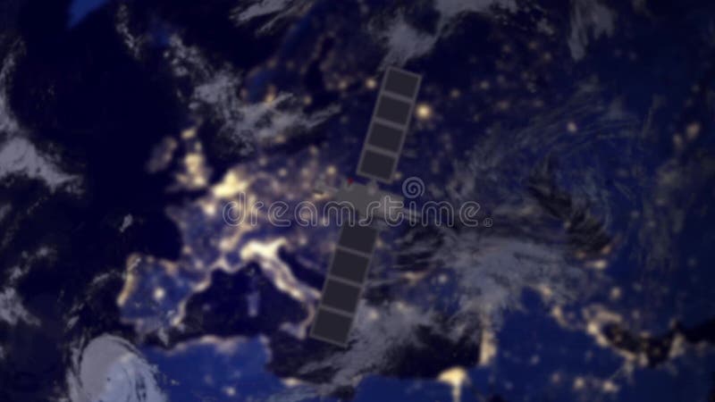 Telekomunikacyjnej satelity survailence szpieg nad Europa