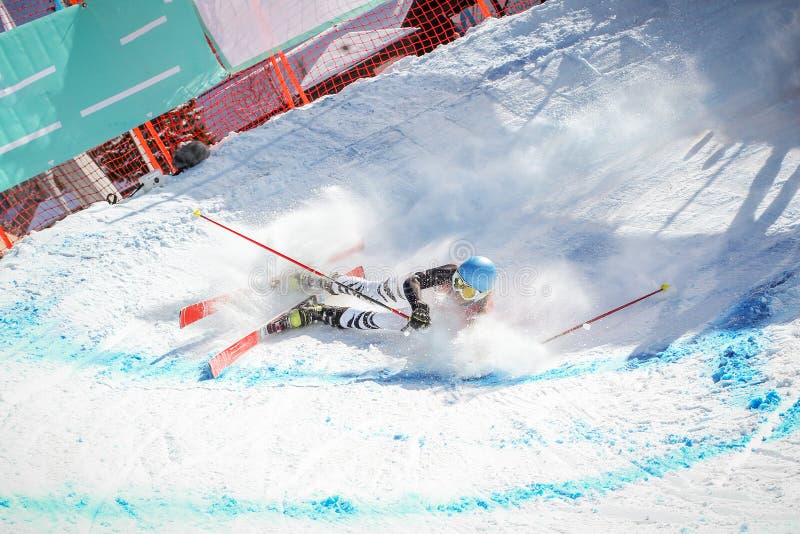 Telemark Skier Crashing in the Loom Stock Image Image of mountainous, alps 185961747