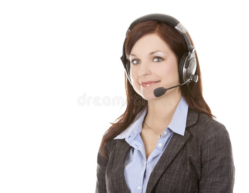 Telemarketing Person Stock Image. Image Of Isolated, Person - 24250263