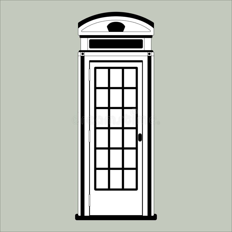 Telephone Booth Vector Illustration Stock Vector Illustration of