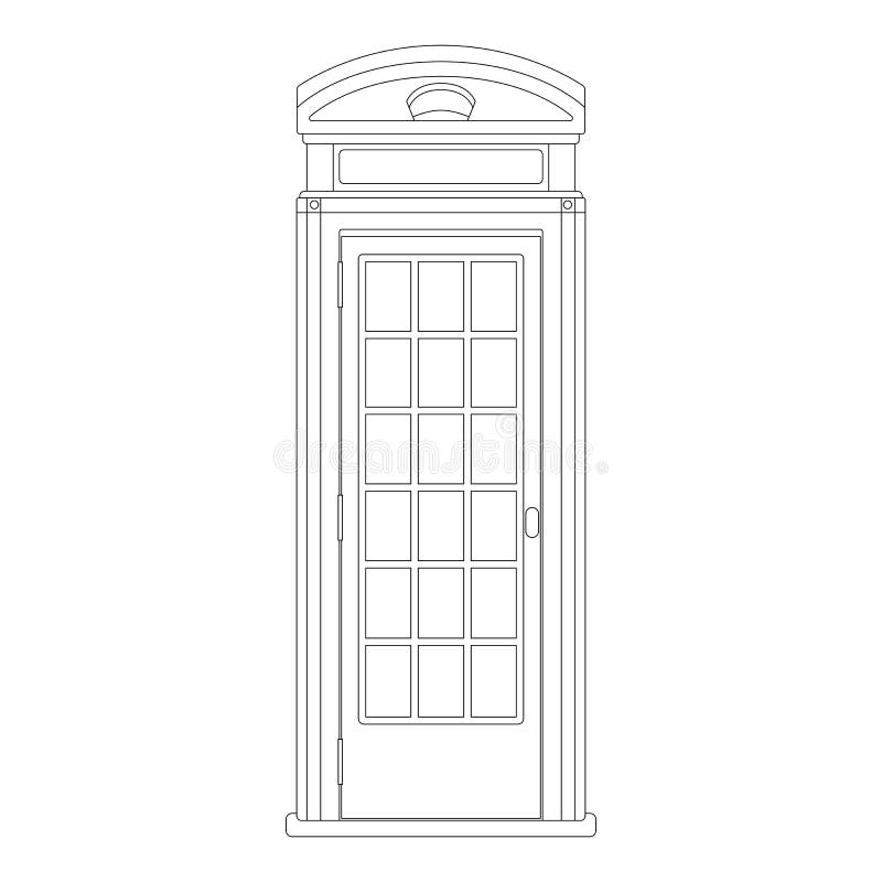 Telephone Booth Vector Illustration Stock Vector Illustration of