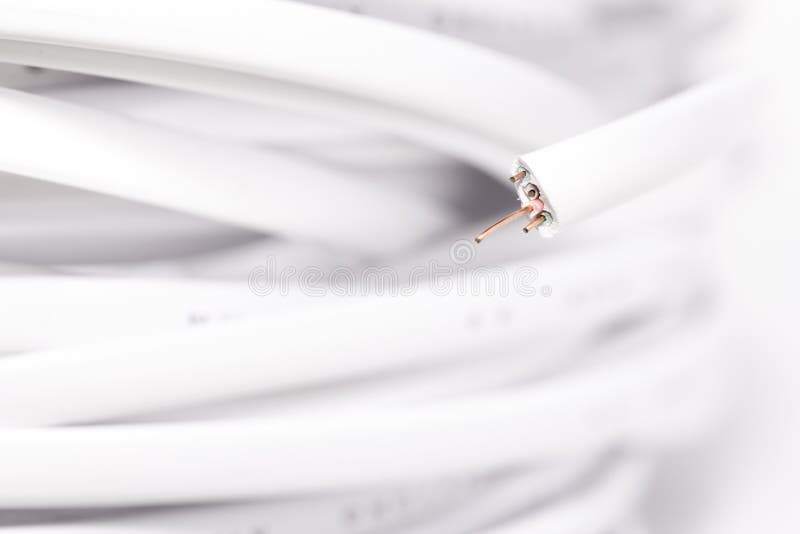 Telephone Cable Closeup royalty free stock image