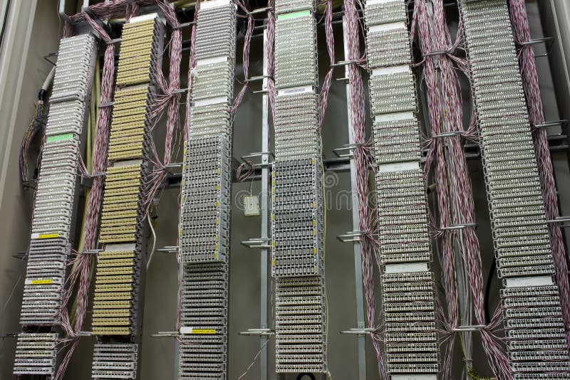 Telephone Cable connection stock photo. Image of network 42215618