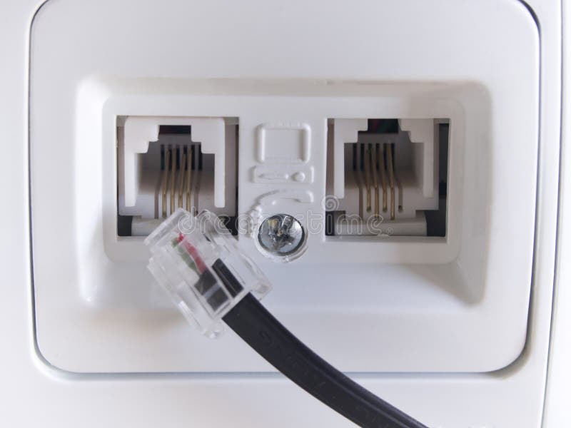 Telephone jack stock photo. Image of rj45, connectivity 31498632
