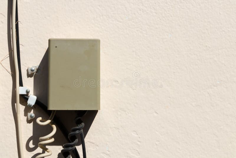Exterior junction box stock image. Image of moisture 10452647