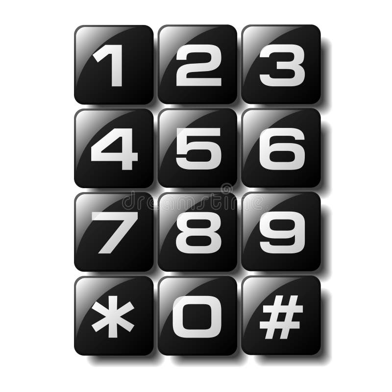 Telephone keypad